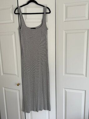 Hatch ribbed tank dress in grey